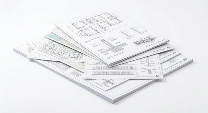 Architectural plan and technical drawing printing at Hendon Print Shop NW4
