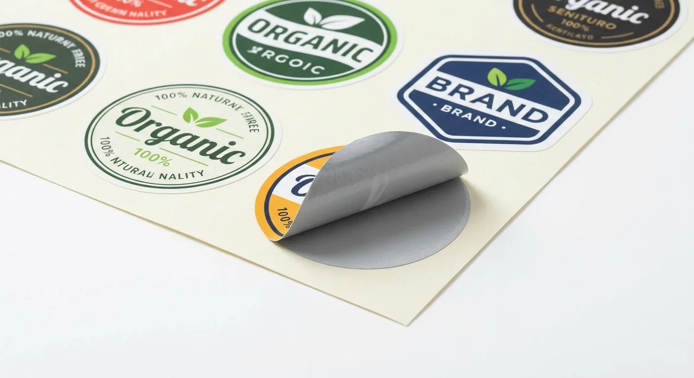 Custom sticker and label printing at Hendon Print Shop, 163 Brent Street NW4